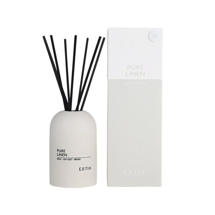 Αρωματικό Χώρου Με Στικς Λευκό 150ml Pure Linen Estia