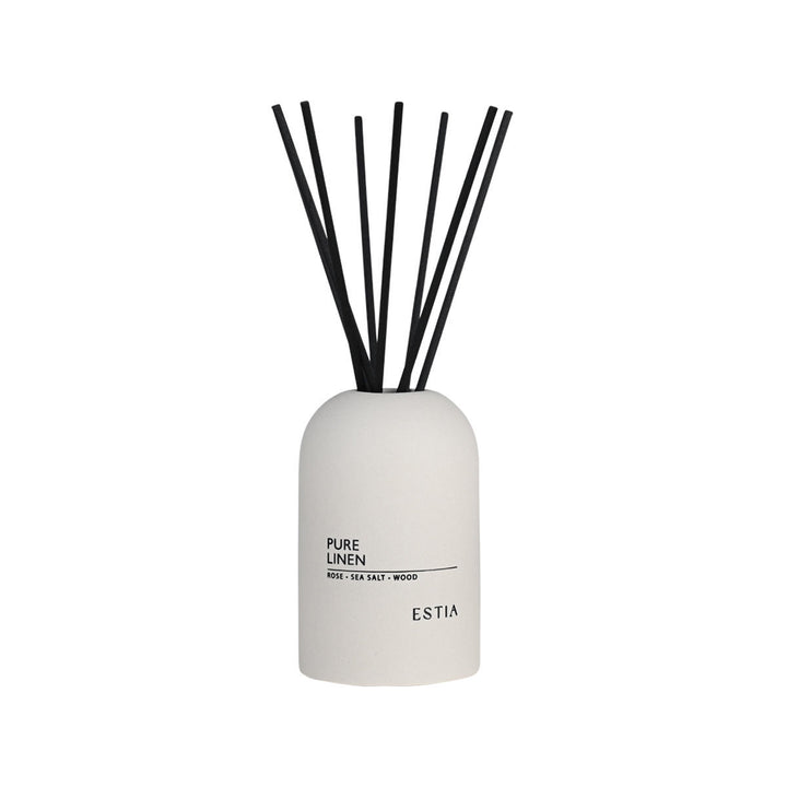 Αρωματικό Χώρου Με Στικς Λευκό 150ml Pure Linen Estia