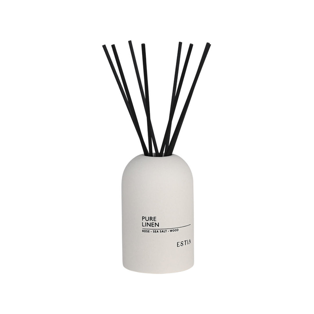 Αρωματικό Χώρου Με Στικς Λευκό 150ml Pure Linen Estia