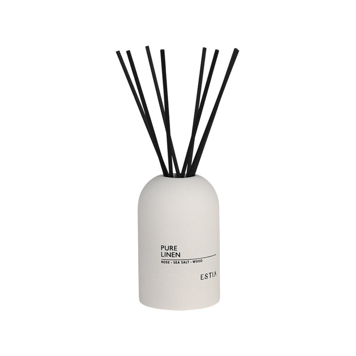 Αρωματικό Χώρου Με Στικς Λευκό 150ml Pure Linen Estia