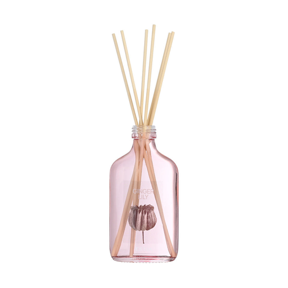 Αρωματικό Χώρου Με Στικς Ροζ 200ml Ginger Lily Estia