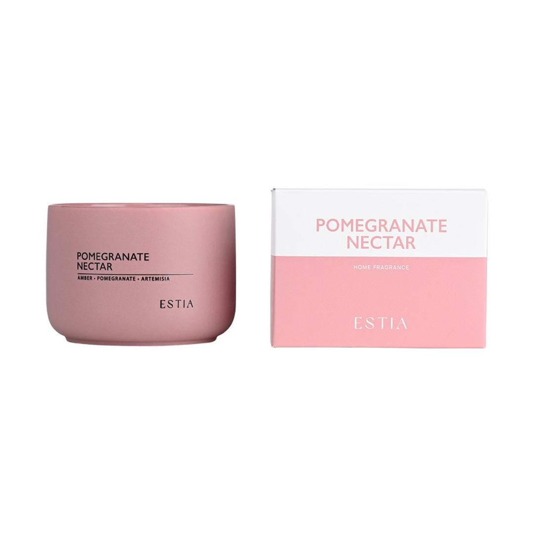 Αρωματικό Κερί Ροζ Estia 280gr 'Pomegrante Nectar'