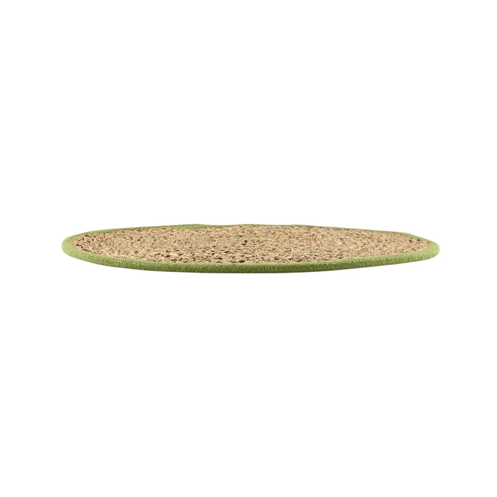 Ψάθινο Σουπλά Gaia Πράσινο/Μπεζ D38cm Estia