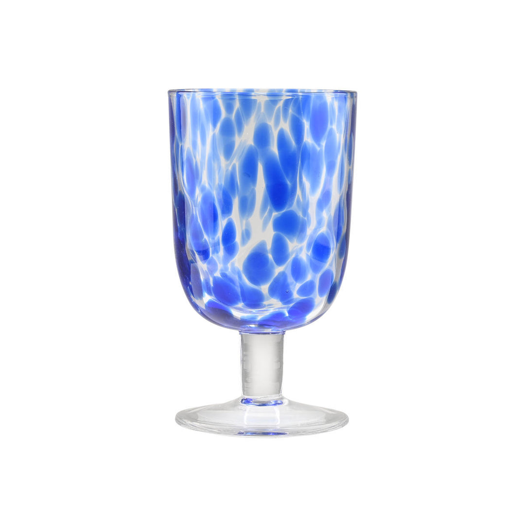 Ποτήρι Κρασιού Γυάλινο Μπλε Colorburst 380ml Estia