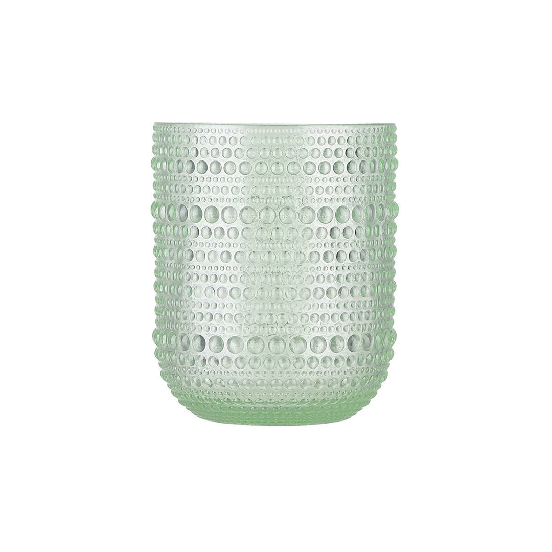 Γυάλινο Ποτήρι Νερού Χαμηλό Dots Πράσινο 273ml Estia