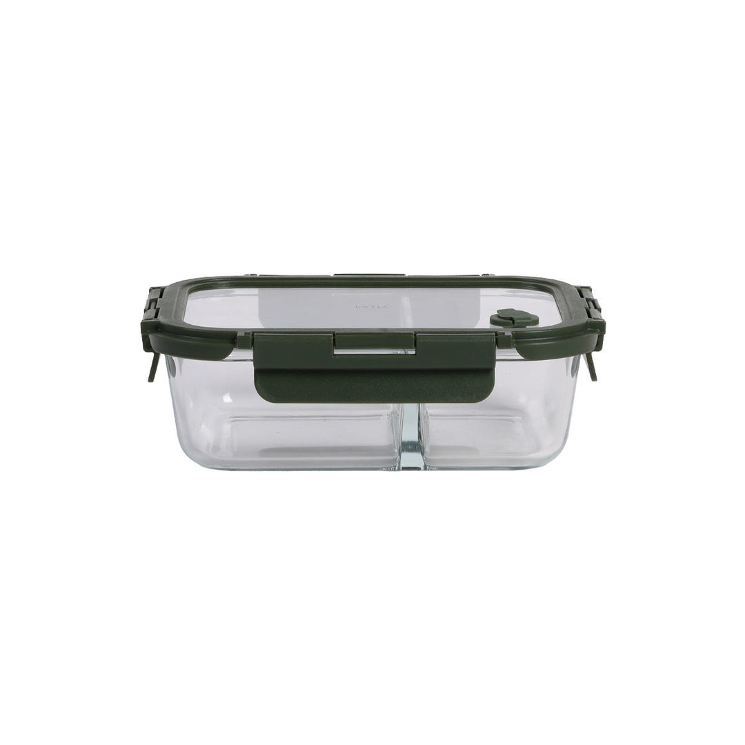Φαγητοδοχείο Click&Seal 2 Θέσεων Olive Με Αεραγωγό 1030ml Olive Estia