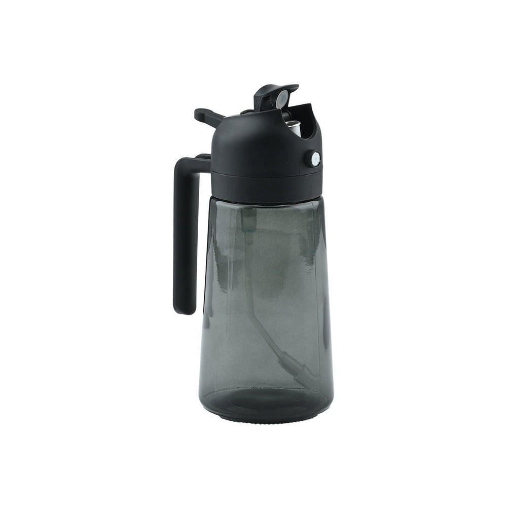 Δοχείο Λαδιού Γυάλινο Γκρι 400ml Με Ροή Και Ψεκαστήρα Estia