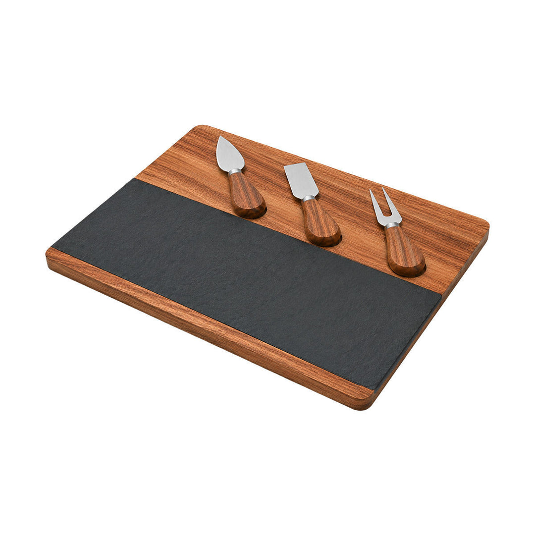 Σετ Πλατώ Σερβιρίσματος Allure 33X19X1,5cm Με 3 Μαχαίρια Estia