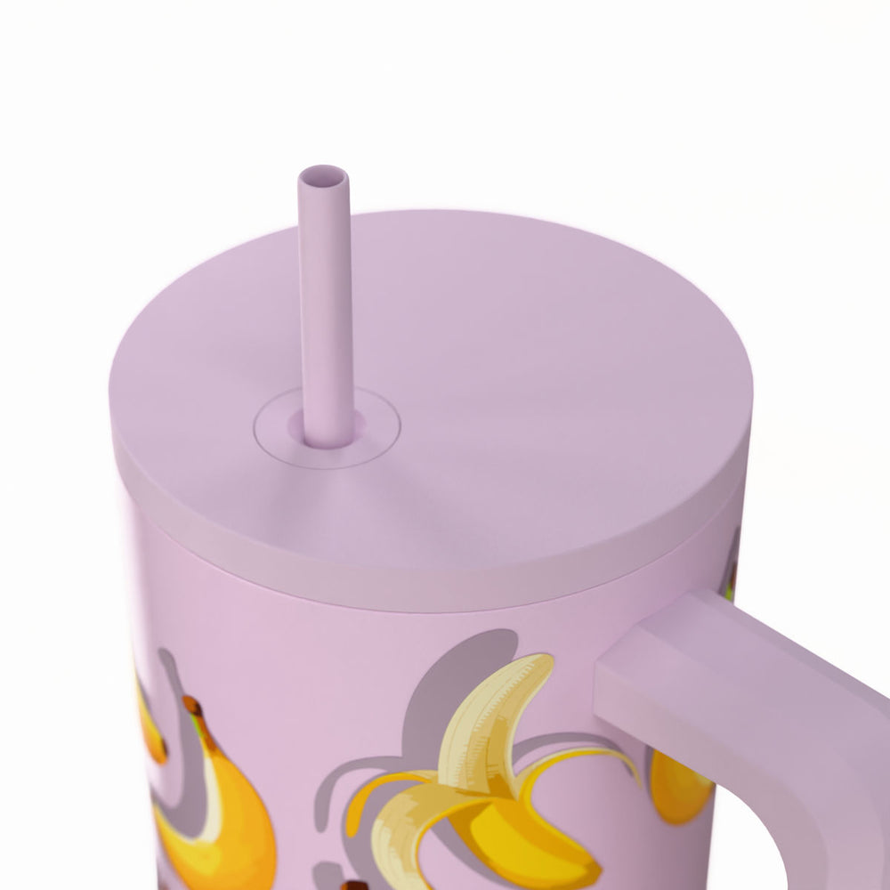 Estia Ποτήρι Θερμός Με Καλαμάκι & Χερούλι Save The Aegean Banana Mood Straw Tumbler