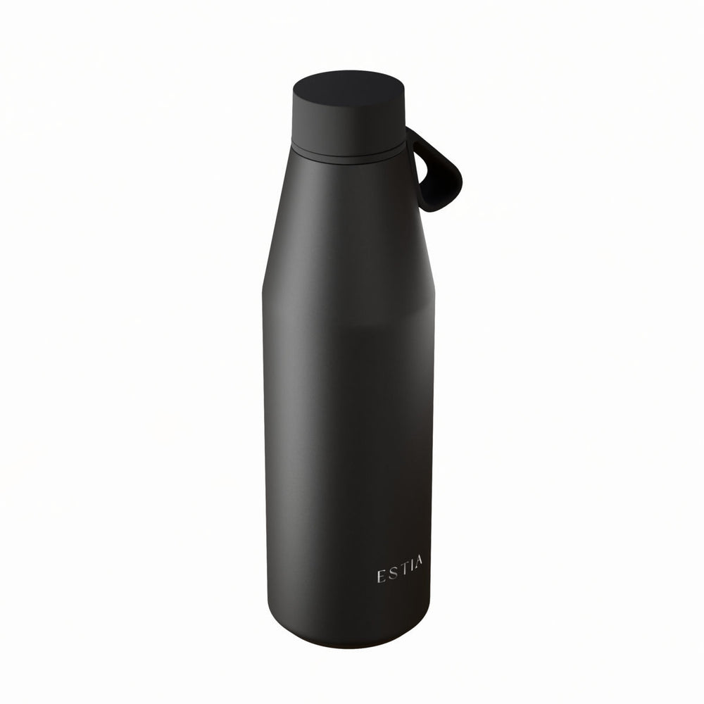 Estia Μπουκάλι Θερμός Flow 500ml Μαύρο Save the Aegean Void