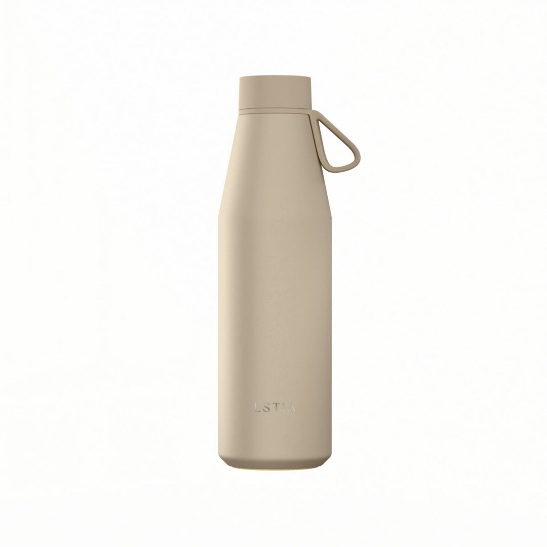 Estia Μπουκάλι Θερμός Flow 500ml Μπεζ Save the Aegean Dune