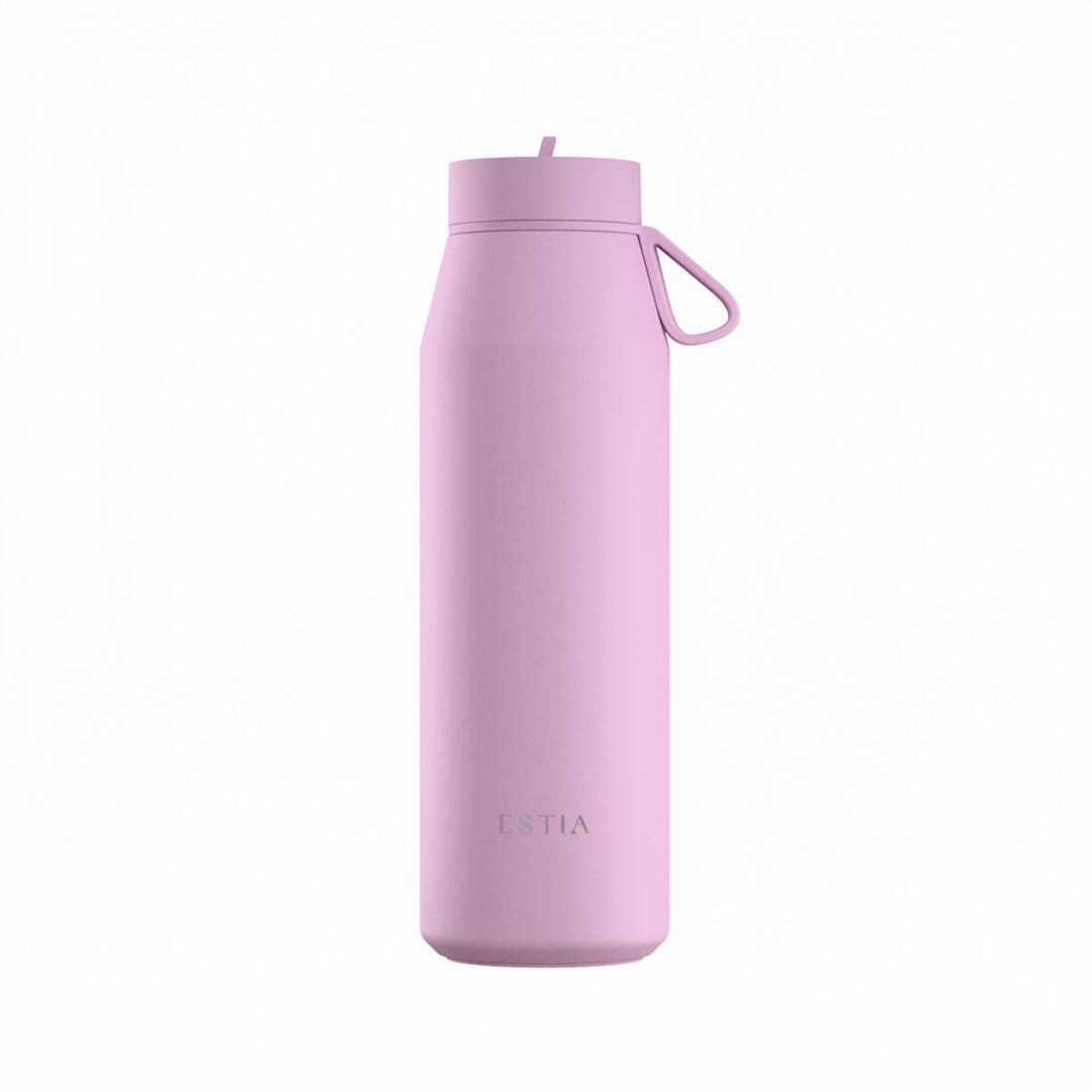 Estia Μπουκάλι Θερμός με Καλαμάκι Pulse 800ml Λιλά Save the Aegean Lavender