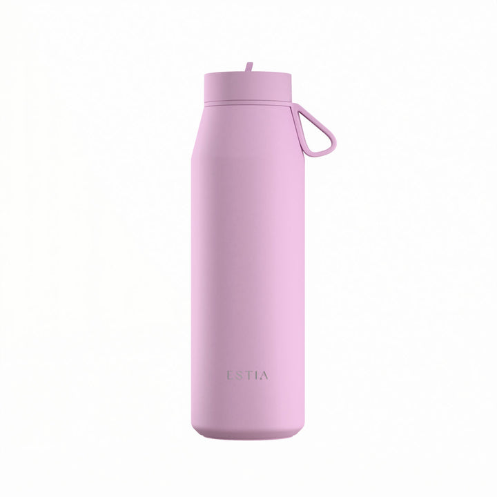 Estia Μπουκάλι Θερμός με Καλαμάκι Pulse 800ml Λιλά Save the Aegean Lavender