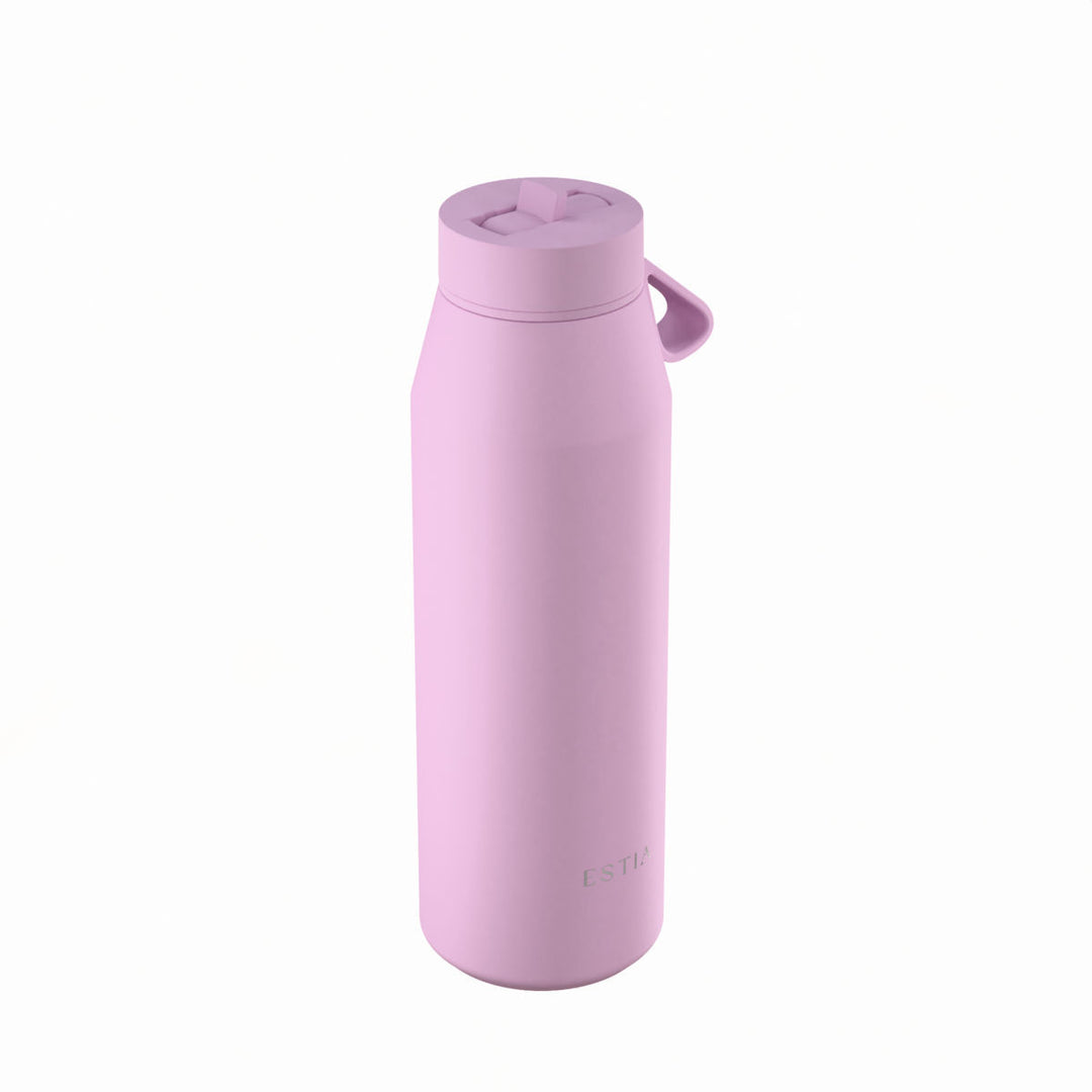 Estia Μπουκάλι Θερμός με Καλαμάκι Pulse 800ml Λιλά Save the Aegean Lavender