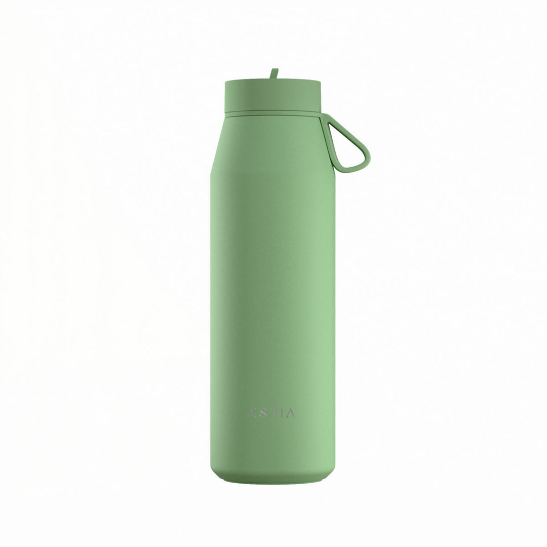 Estia Μπουκάλι Θερμός με Καλαμάκι Pulse 800ml Μέντα Save the Aegean Pine