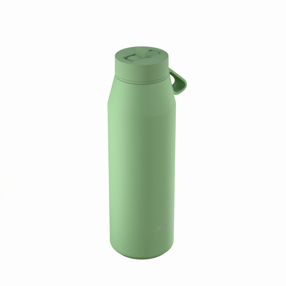 Estia Μπουκάλι Θερμός με Καλαμάκι Pulse 800ml Μέντα Save the Aegean Pine