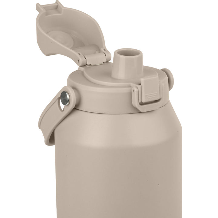 Θερμός Estia Lift Bottle Save The Aegean με ανοιγόμενο καπάκι και στόμιο πόσης σε απόχρωση dune.