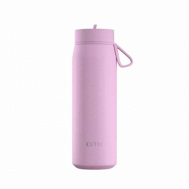 Estia Μπουκάλι Θερμός με Καλαμάκι Pulse 500ml Λιλά Save the Aegean Lavender