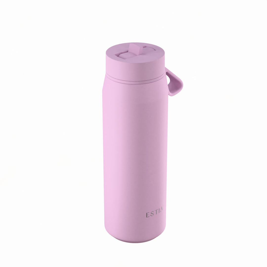 Estia Μπουκάλι Θερμός με Καλαμάκι Pulse 500ml Λιλά Save the Aegean Lavender