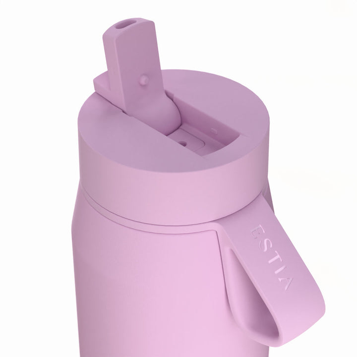 Estia Μπουκάλι Θερμός με Καλαμάκι Pulse 500ml Λιλά Save the Aegean Lavender