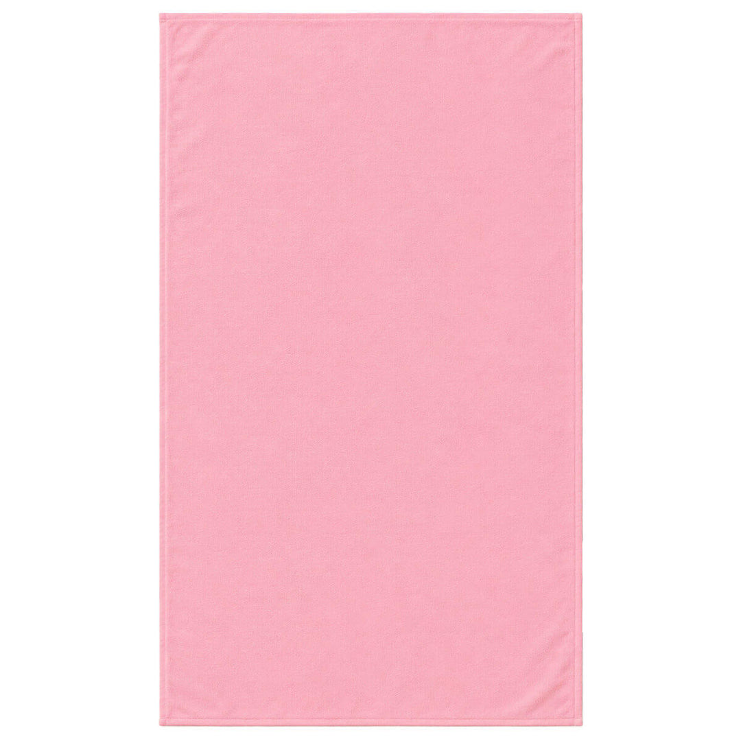 Μονόχρωμη πετσέτα θαλάσσης microfiber σε απαλή ροζ απόχρωση (rose), με minimal σχεδιασμό και απαλή υφή, ιδανική για παραλία, πισίνα και καλοκαιρινές εξορμήσεις.