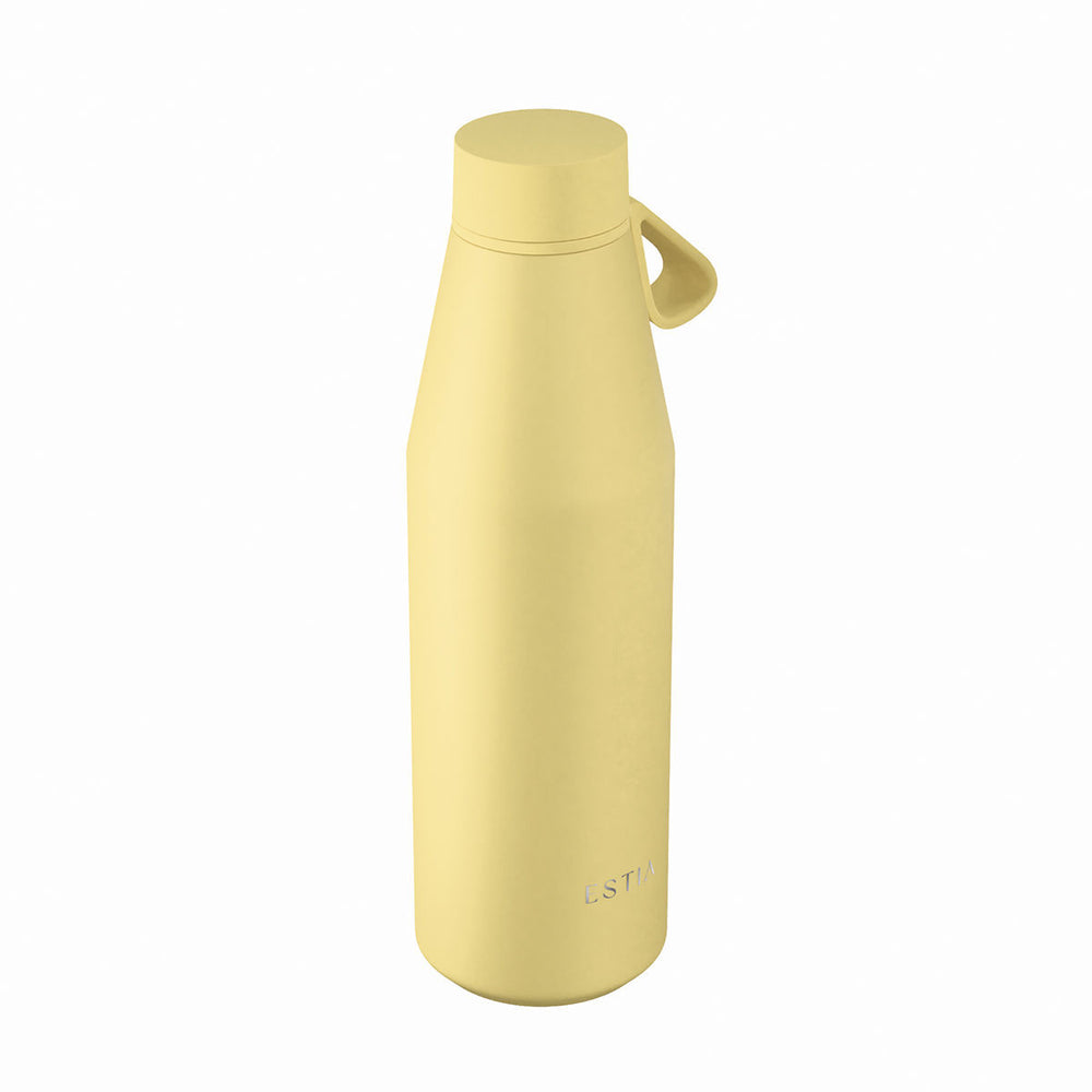 Estia Μπουκάλι Θερμός Flow 500ml Παστέλ Κίτρινο Save the Aegean Sunbeam