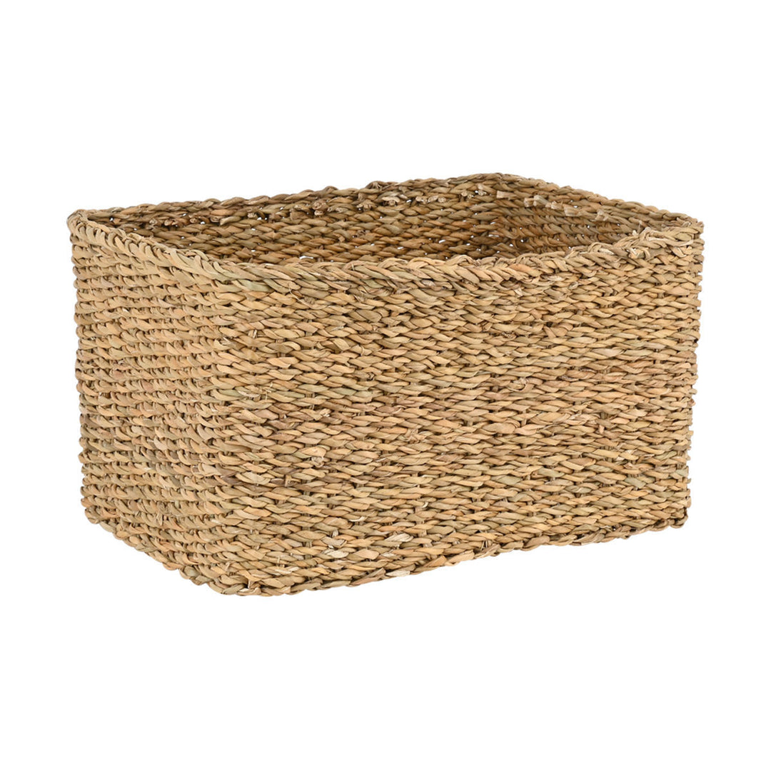 Καλάθι Αποθήκευσης Ψάθινο Nerina 35X25X20cm Ορθογώνιο Estia