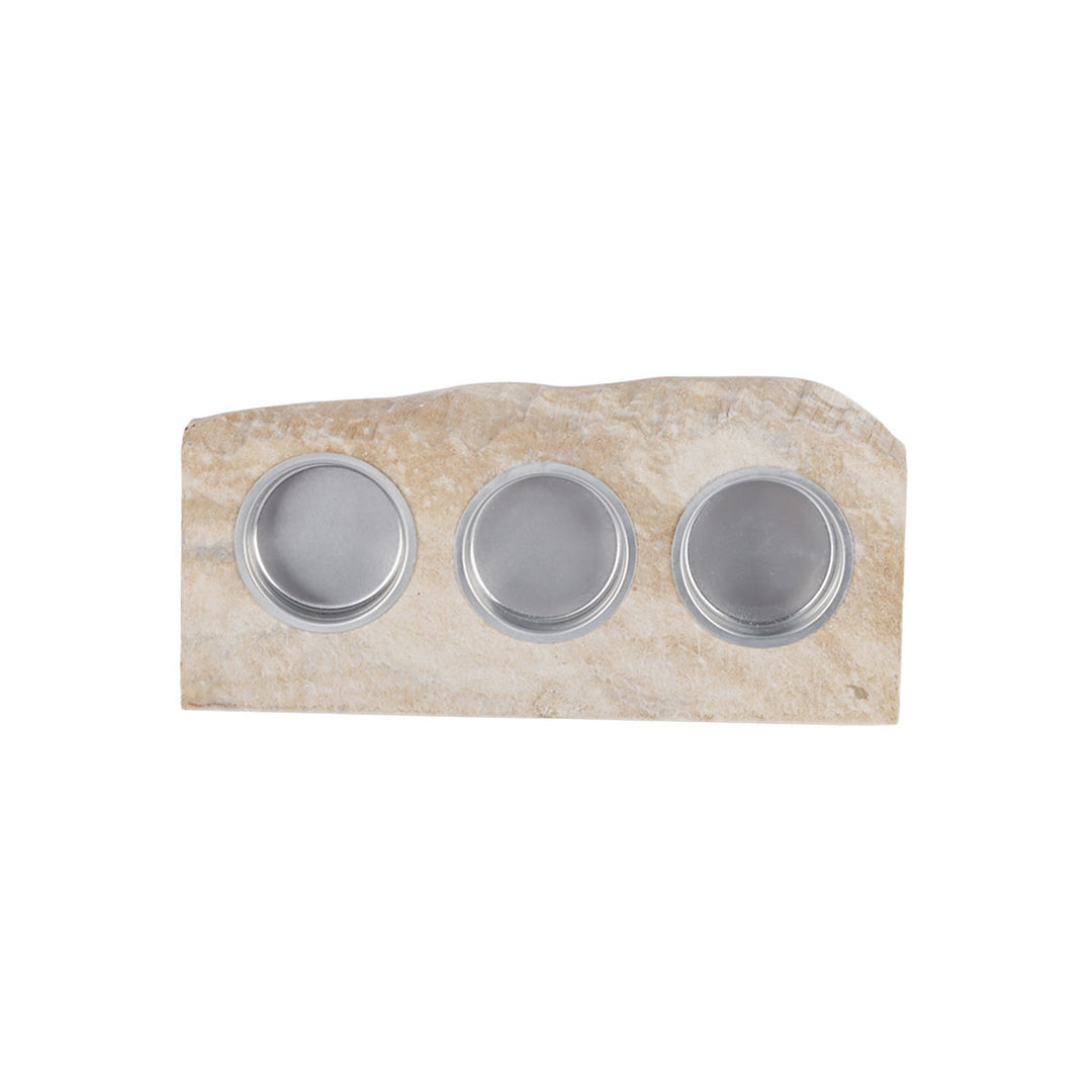 Ξύλινο Κηροπήγιο Για Ρεσώ 3 Θέσεων Fibra 19X9X2,5cm Estia