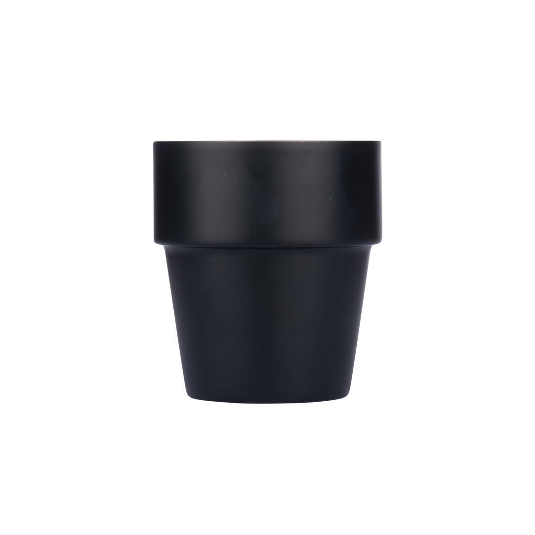 Φλιτζάνι Διπλού Τοιχώματος Robusta Ανοξείδωτο 300ml Μαύρο Estia