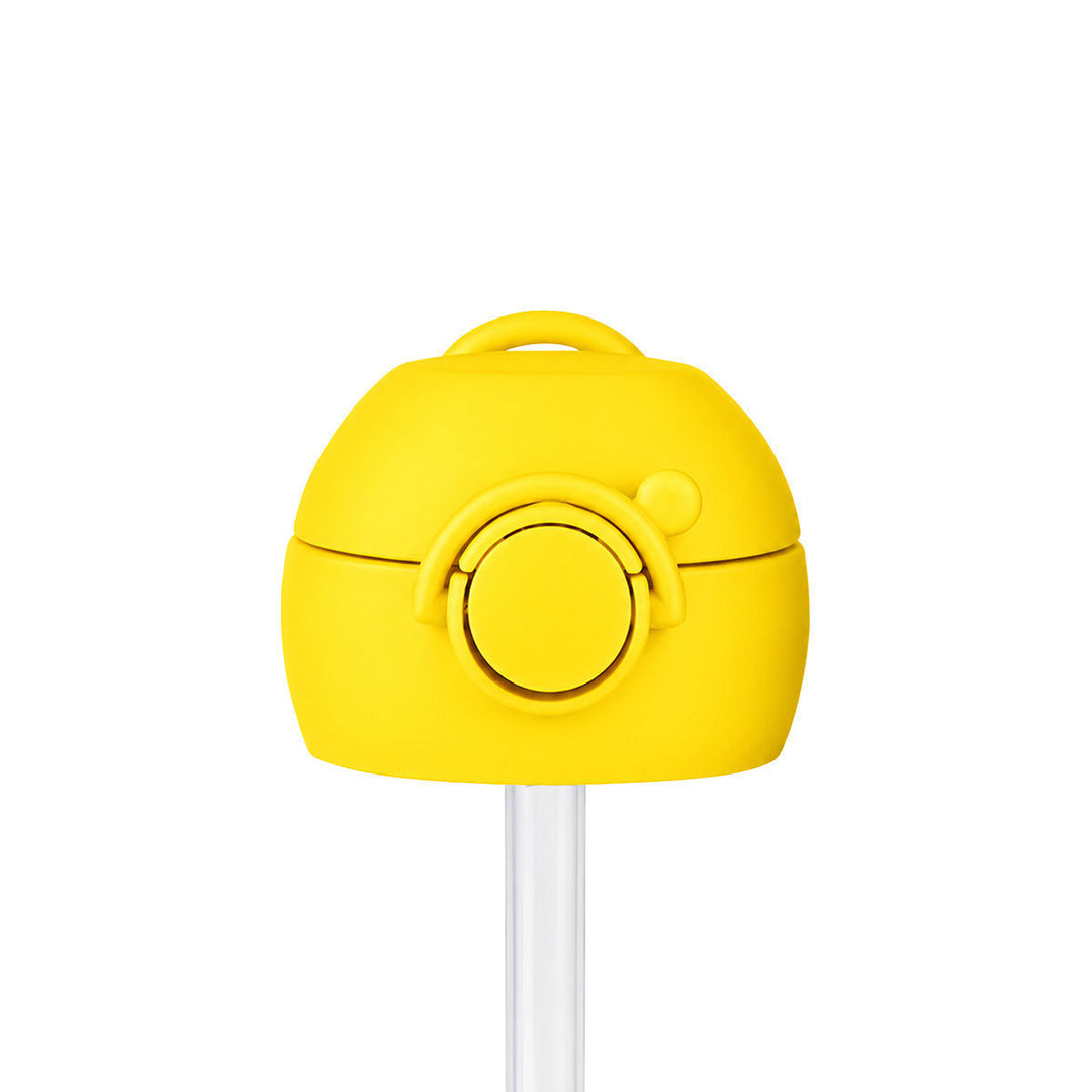 Ανταλλακτικό καπάκι με καλαμάκι Handy Bottle Estia Focus Pop, κλειστή όψη με λαβή μεταφοράς και κλιπ ασφαλείας.