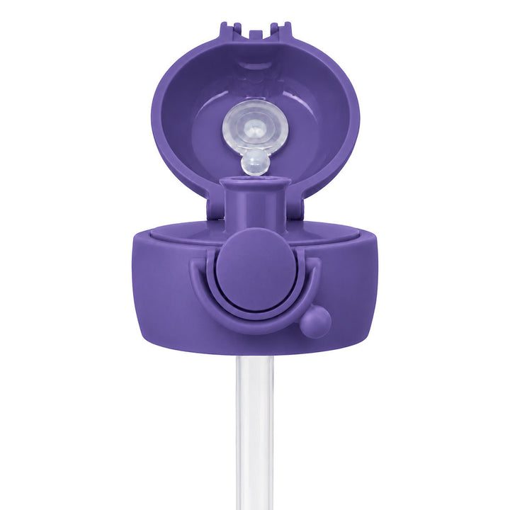 Ανταλλακτικό καπάκι με καλαμάκι Handy Bottle Estia Game Over, ανοιχτή όψη με εμφανές μεγάλο στόμιο και σύστημα κλεισίματος.