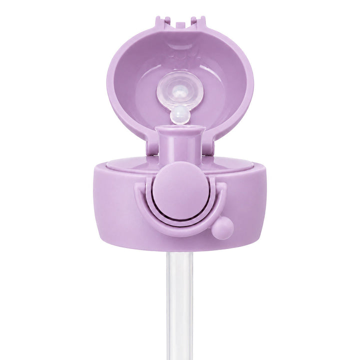 Ανταλλακτικό καπάκι με καλαμάκι Handy Bottle Estia Lavender, ανοιχτή όψη με εμφανές μεγάλο στόμιο και σύστημα κλεισίματος.
