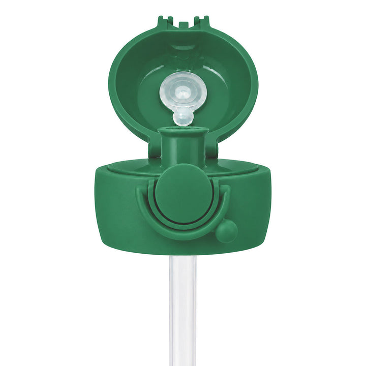Ανταλλακτικό καπάκι με καλαμάκι Handy Bottle Estia Panathinaikos BC, ανοιχτή όψη με εμφανές μεγάλο στόμιο και σύστημα κλεισίματος.