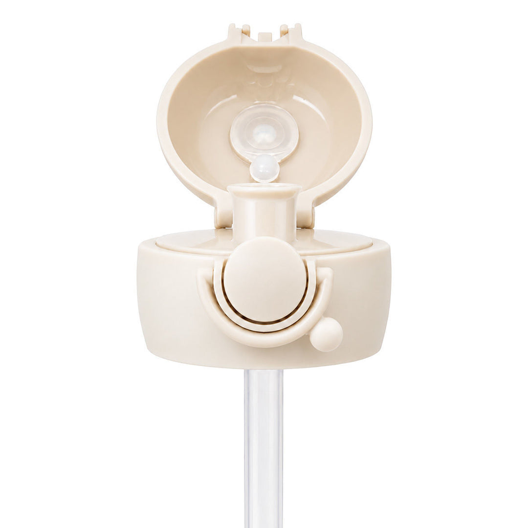 Ανταλλακτικό καπάκι με καλαμάκι Handy Bottle Estia Tender Lace, ανοιχτή όψη με εμφανές μεγάλο στόμιο και σύστημα κλεισίματος.