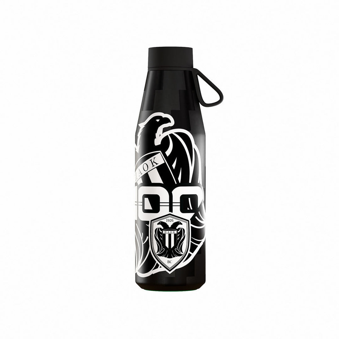 Estia Μπουκάλι Θερμός Flow 500ml Μαύρο PAOK BC Edition