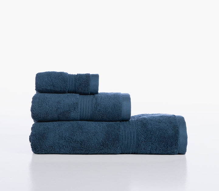 Πετσέτα Χεριών Μπλε Βαμβακερή Aegean-705 30X50cm Nef-Nef Homeware