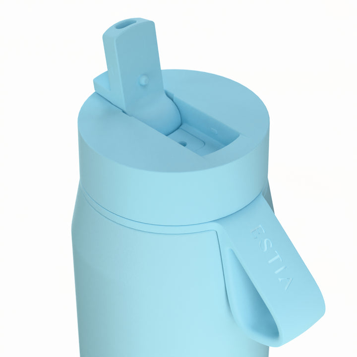 Estia Μπουκάλι Θερμός με Καλαμάκι Pulse 500ml Γαλάζιο Save the Aegean Arctic