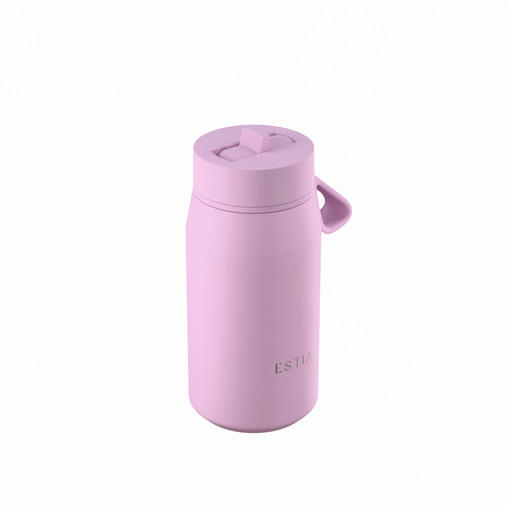 Estia Μπουκάλι Θερμός με Καλαμάκι Pulse 360ml Λιλά Save the Aegean Lavender