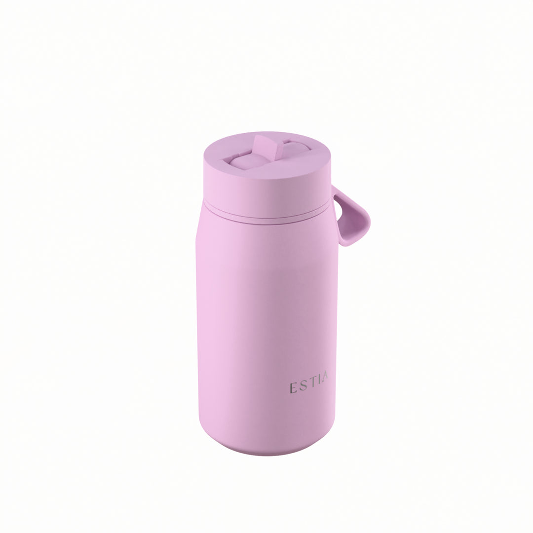 Estia Μπουκάλι Θερμός με Καλαμάκι Pulse 360ml Λιλά Save the Aegean Lavender