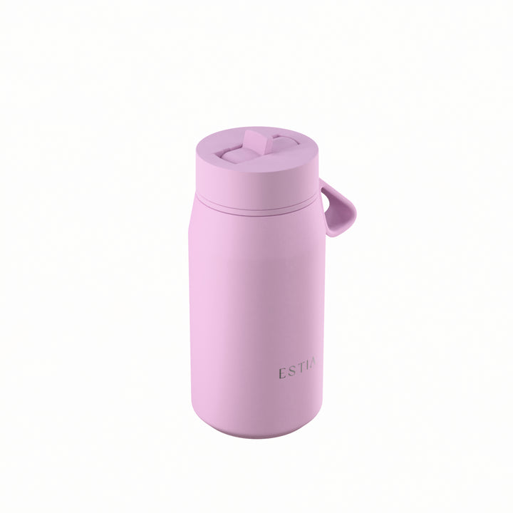 Estia Μπουκάλι Θερμός με Καλαμάκι Pulse 360ml Λιλά Save the Aegean Lavender