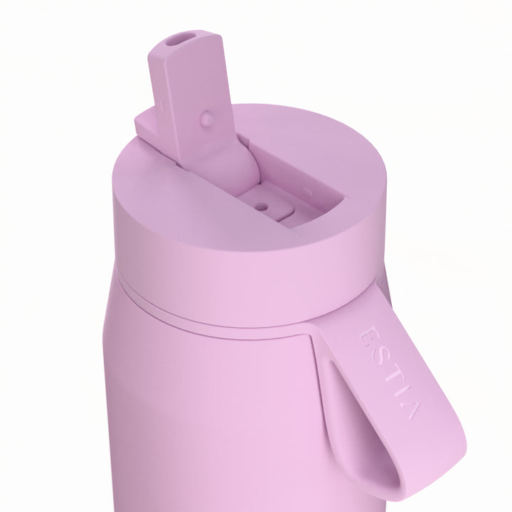 Estia Μπουκάλι Θερμός με Καλαμάκι Pulse 360ml Λιλά Save the Aegean Lavender