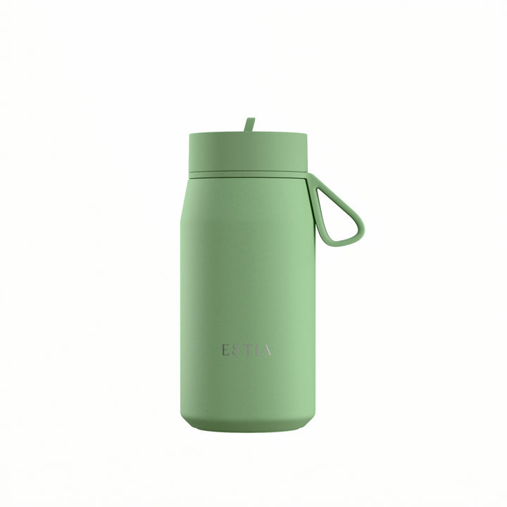 Estia Μπουκάλι Θερμός με Καλαμάκι Pulse 360ml Μέντα-Φυστικί Save the Aegean Pine