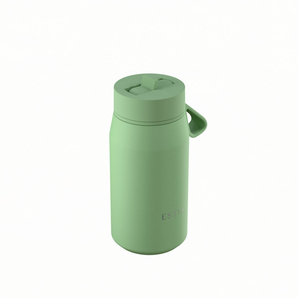 Estia Μπουκάλι Θερμός με Καλαμάκι Pulse 360ml Μέντα-Φυστικί Save the Aegean Pine