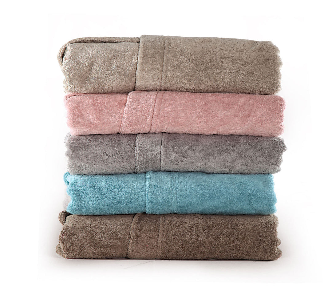Γκρι Μπουρνούζι Βαμβακερό Comfort Nef-Nef Homeware