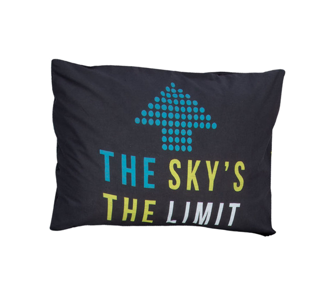 Σετ 2 Παιδικές Μαξιλαροθήκες Μαύρες "Sky Is The Limit" 52x72cm Nef Nef Homeware