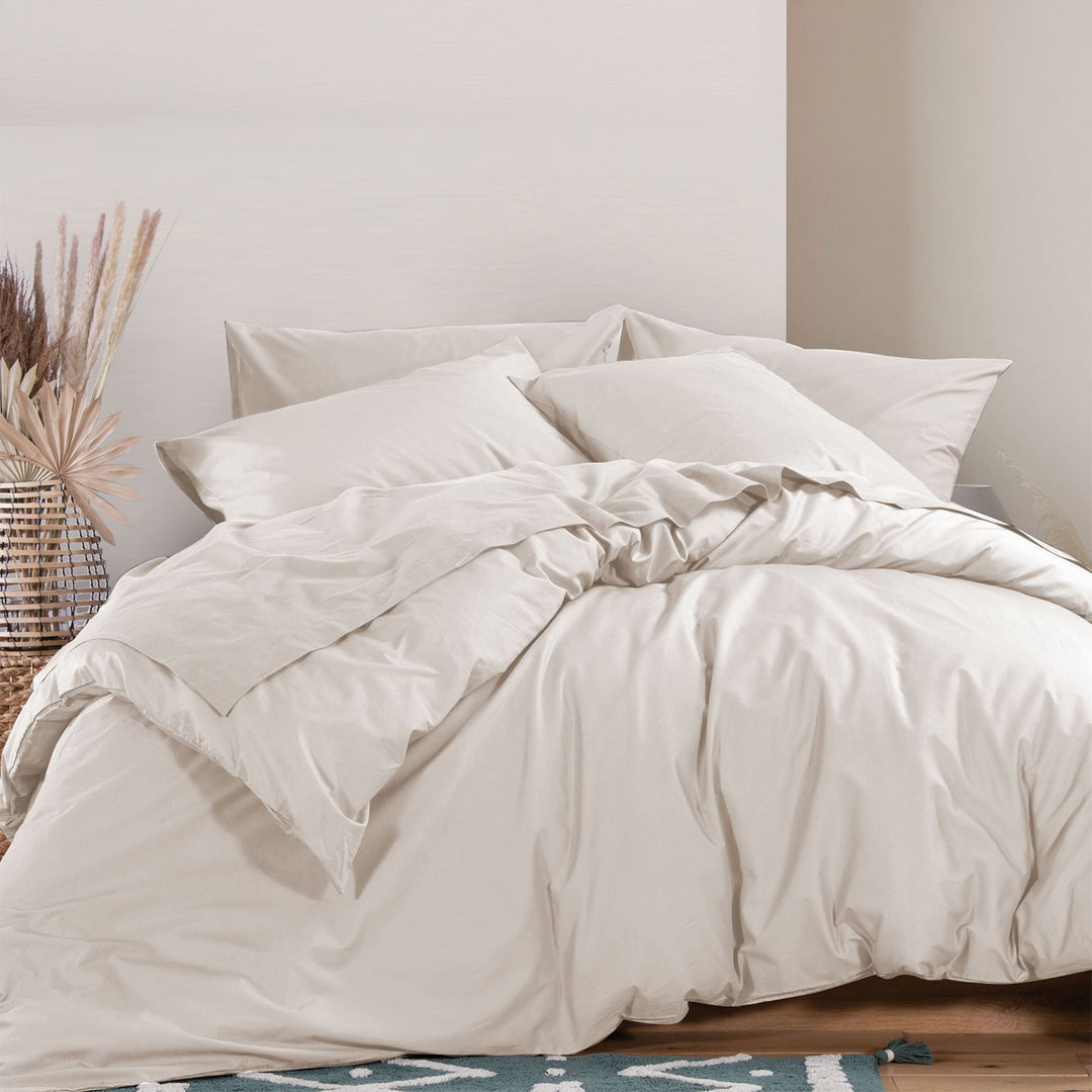 Παπλωματοθήκη King Size Εκρού Basic 260Χ240 Nef-Nef Homeware