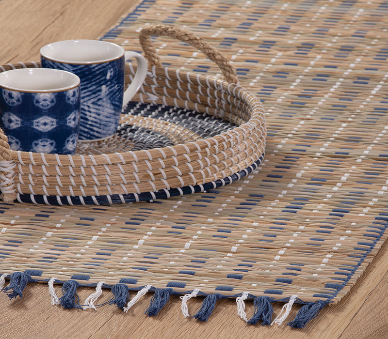 Σουπλά Καφέ/Μπλε Straw 33X48 Nef-Nef Homeware