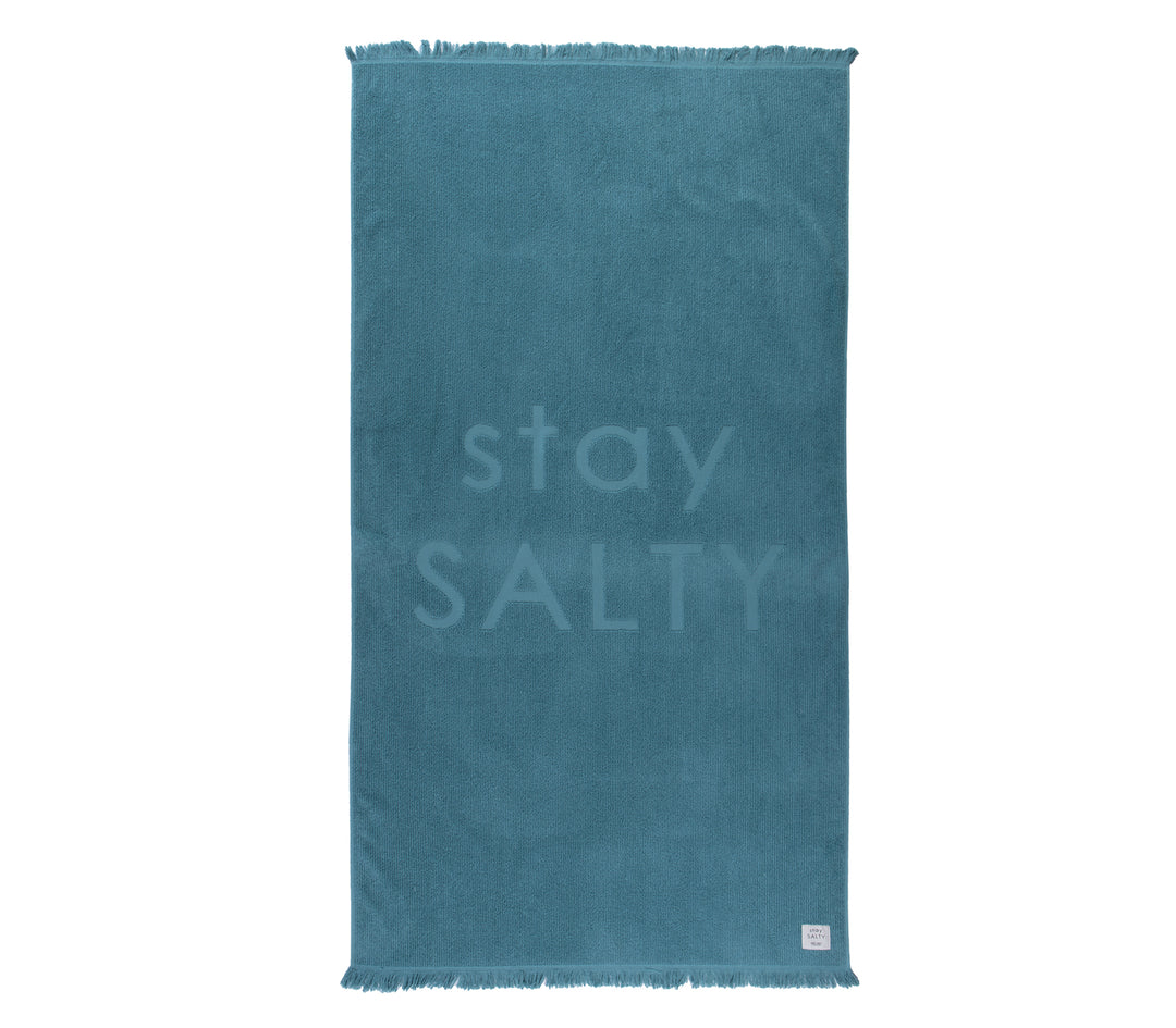 Πετσέτα Θαλάσσης Ανοιχτό Πετρόλ Stay Salty 90X170 Nef-Nef Homeware