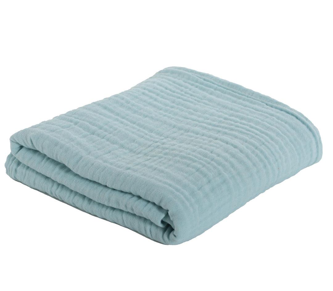 Βρεφική Κουβέρτα Κούνιας Γαλάζια Whisper 110X150 Nef Nef Homeware