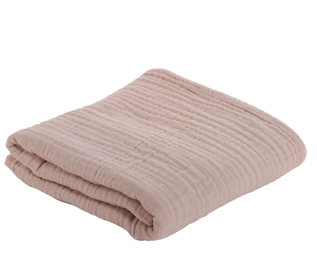 Βρεφική Κουβέρτα Κούνιας Ροζ Whisper 110X150 Nef Nef Homeware